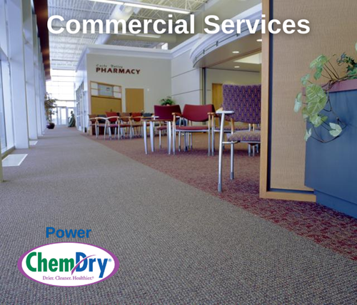 Commercial cleaning in office by Power Chem-Dry in Spring, Texas