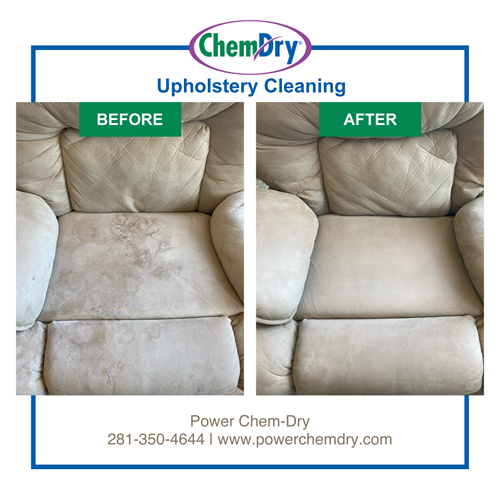 Chair cleaned by Power Chem-Dry