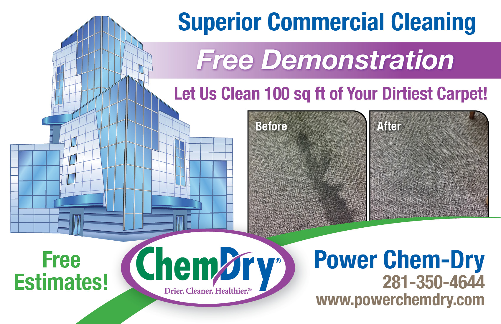 Power Chem-Dry provides Commercial Cleaning Services in Spring, Texas